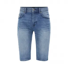 雨果博斯/Hugo Boss 舒适弹力牛仔面料锥形短裤 50426856434