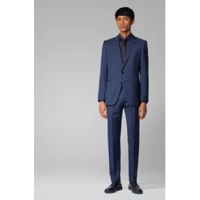 雨果博斯/Hugo Boss 男士织花初剪羊毛哔叽面料修身西装 hbas50427266407