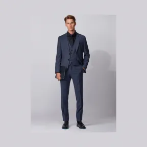 雨果博斯/Hugo Boss 男士条纹羊毛超修身西装三件套 hbas50427278473