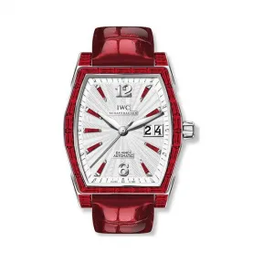 万国/IWC Da Vinci Automatic 系列 35.6 MM 白金镶红宝石 自动机械机芯 女表 IW452333