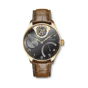 万国/IWC Portuguese Tourbillon 系列 44.2 MM 玫瑰金 自动机械机芯 男表 IW504201