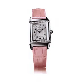 积家/Jaeger LeCoultre Reverso 翻转腕表系列  精钢镶钻 石英机芯 女表 Q2648440