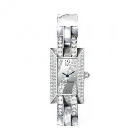 积家/Jaeger LeCoultre  18k白金镶钻 石英机芯 女表 Q4603502