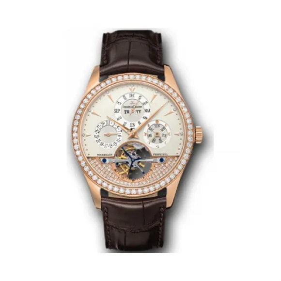 积家/Jaeger LeCoultre 超卓传统大师系列 18k玫瑰金镶钻 手动机械机芯 男表 Q5002401