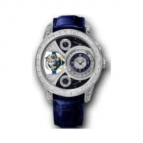 积家/Jaeger LeCoultre Duomètre 双翼系列 18k白金镶钻 手动机械机芯 男表 Q6073415