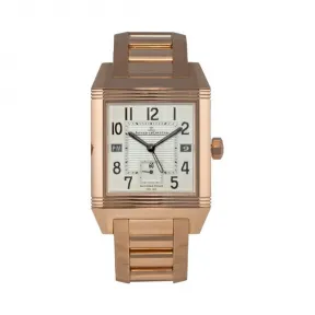 积家/Jaeger LeCoultre Reverso 翻转腕表系列  18k玫瑰金 自动机械机芯 男表 Q7002120