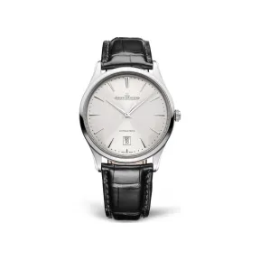 积家/JaegerLeCoultre 精钢男士腕表自动上链Master Ultra Thin 超薄大师系列日历腕表1238421