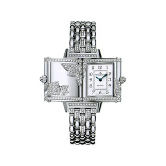 积家/Jaeger LeCoultre Reverso Complication 系列 33 x 20.5 мм 白金 石英机芯 女表 Q2653201