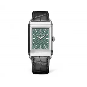 积家/Jaeger LeCoultre REVERSO翻转系列腕表 27.4MM 18k金（白色） 白色 机械机芯 男表 JLQ39334T2