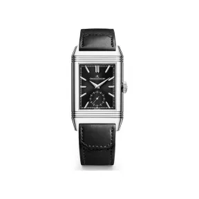 积家/JaegerLeCoultre Reverso Tribute Duoface Small Seconds翻转系列双面双时区小秒针腕表男士精钢款 - Q398847J|