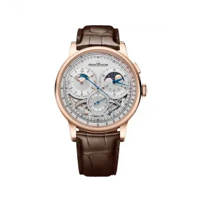 积家/Jaeger-LeCoultre Duometre Heliotourbillon Perpetual双翼系列 42.5 MM 手动机械机芯 玫瑰金 男表 JLQ622252J