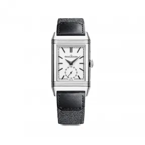 积家/Jaeger LeCoultre 45.6 x 27.4 MM 手动机械机芯 Reverso Tribute Small Seconds翻转系列小秒针手动上链玫瑰金款男士腕表Q713842J