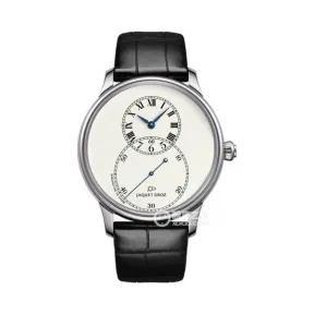 雅克德罗/Jaquet Droz 大秒针系列 18K白金 自动机械机芯 男表 J003034201