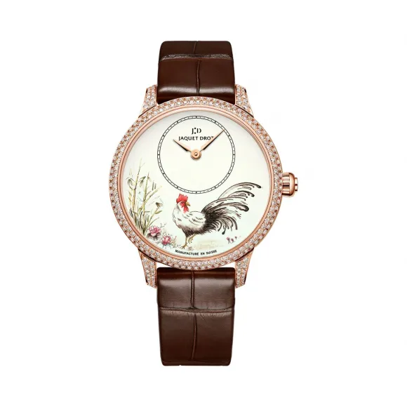 雅克德罗/Jaquet Droz 艺术工坊系列 18K红金 自动机械机芯 女表 J005003222
