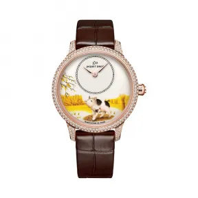雅克德罗/Jaquet Droz 艺术工坊系列 18K红金表壳 自动机械机芯 女表 J005003225