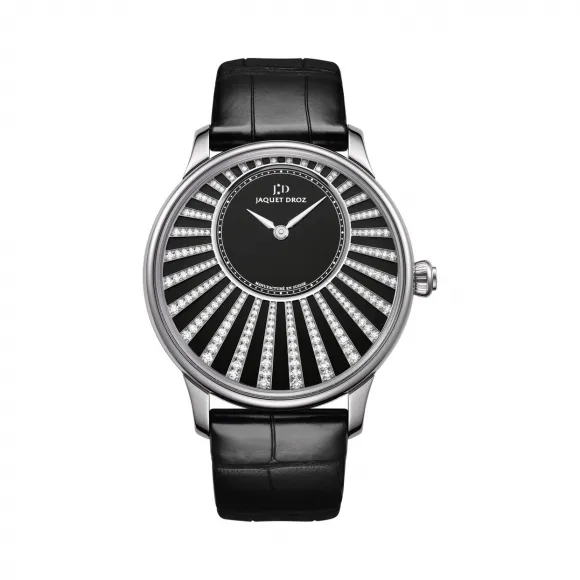 雅克德罗/Jaquet Droz 时分小针盘系列 18K白金 自动机械机芯 男表 J005014202