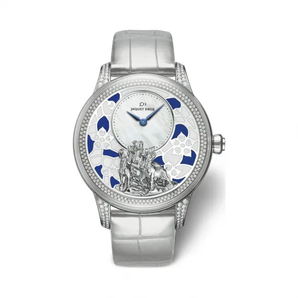 雅克德罗/Jaquet Droz 艺术工坊系列 18k白金 自动机械机芯 男表 J005024277