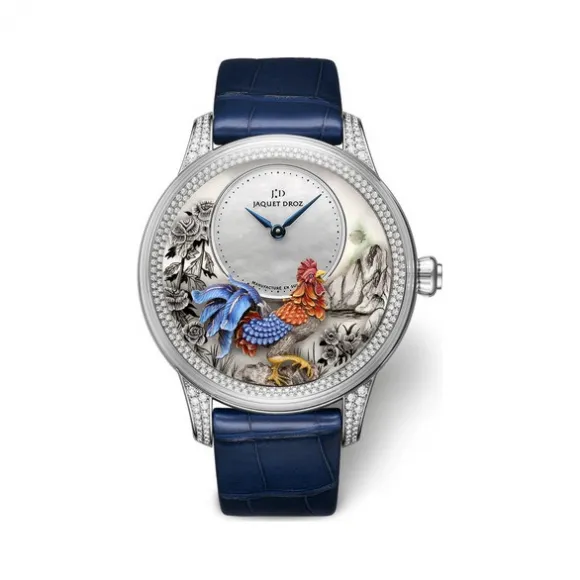 雅克德罗/Jaquet Droz 艺术工坊系列 18k白金 自动机械机芯 男表 J005024282