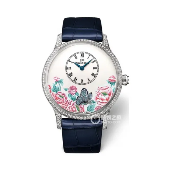 雅克德罗/Jaquet Droz 艺术工坊系列 18k白金镶钻 自动机械机芯 女表 J005034268