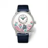 雅克德罗/Jaquet Droz 艺术工坊系列 18k白金镶钻 自动机械机芯 女表 J005034269