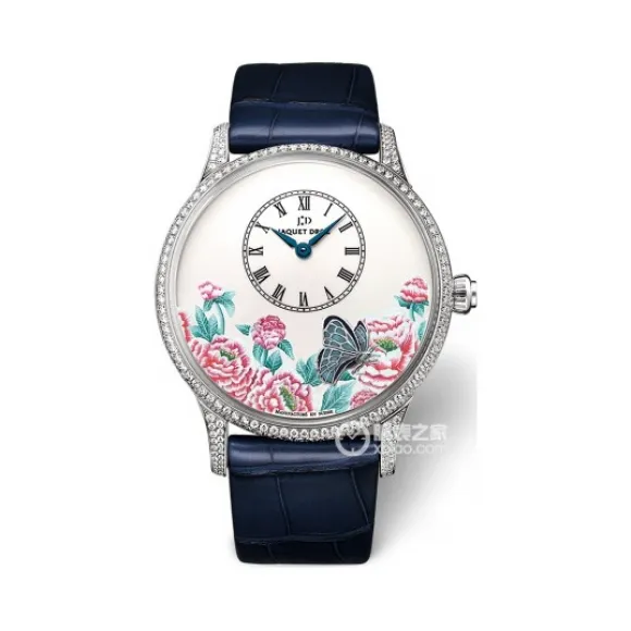 雅克德罗/Jaquet Droz 艺术工坊系列 18k白金镶钻 自动机械机芯 女表 J005034270