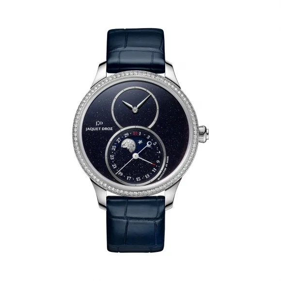 雅克德罗/Jaquet Droz 大秒针系列 精钢表壳镶嵌172颗钻石(1 自动机械机芯 男表 J007510270