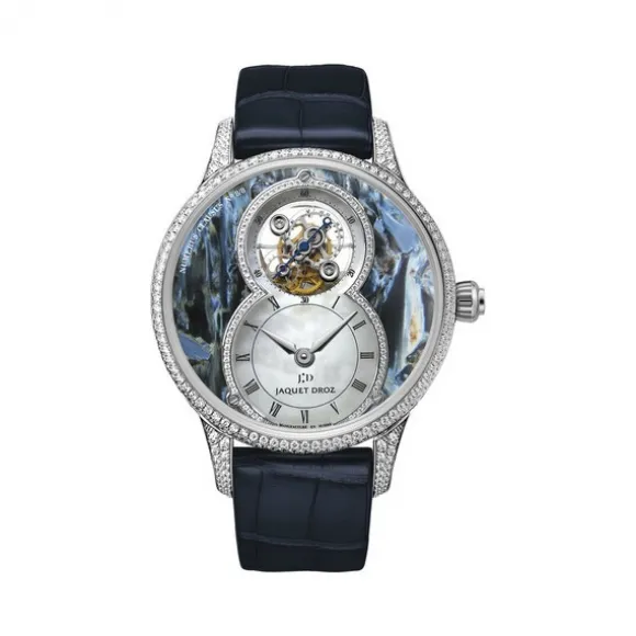 雅克德罗/Jaquet Droz 大秒针系列 18K白金 自动机械机芯 男表 J013014271