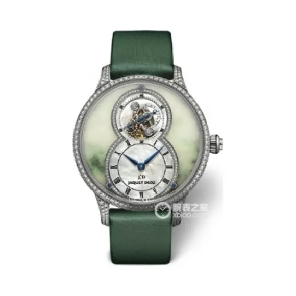 雅克德罗/Jaquet Droz 大秒针系列 18k白金镶钻 自动机械机芯 女表 J013014278