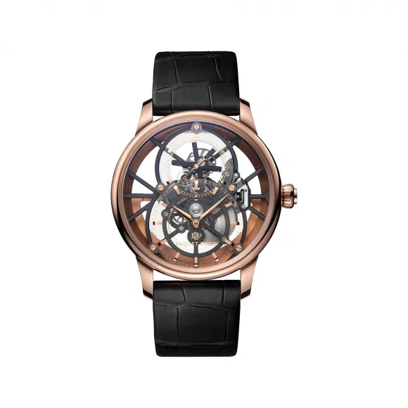 雅克德罗/Jaquet Droz 大秒针腕表（GRANDE SECONDE） 41 MM 18K红金表壳. 自动机械机芯 男表 J013523242