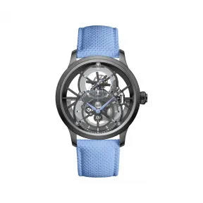 雅克德罗/Jaquet Droz 骷髅镂空陀飞轮腕表 (Tourbillon Skelet Skull) 42.30 MM 黑色陶瓷表壳. 黑色陶瓷表冠 自动机械机芯 男表 J0135250091