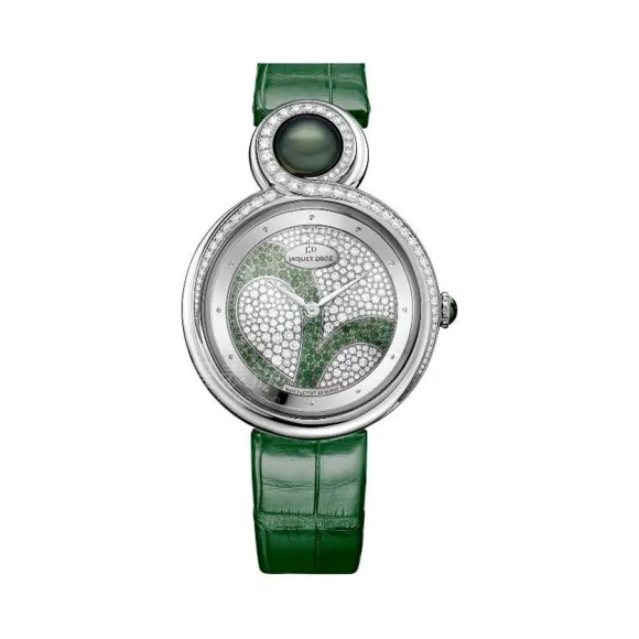 雅克德罗/Jaquet Droz 优雅 8系列 18k白金镶钻 自动机械机芯 女表 J014504221