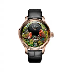 雅克德罗/Jaquet Droz Bird Repeater  (报时鸟三问表300周年纪念版) 47 MM 18K红金表壳和立体表缘. 手动机械机芯 男表 J031033211
