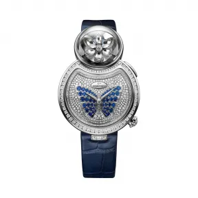 雅克德罗/Jaquet Droz 自动玩偶系列 18K白金表壳镶嵌64颗长阶梯形切割钻石（1 自动机械机芯 女表 J032004220