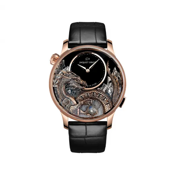 雅克德罗/Jaquet Droz 动态飞龙自动玩偶腕表（Dragon Automaton） 43 MM 手工镌刻18K红金表壳 自动机械机芯 男表 J0327330011