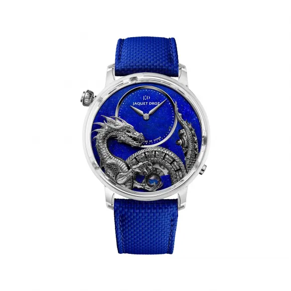 雅克德罗/Jaquet Droz 动态飞龙自动玩偶腕表（Dragon Automaton） 45 MM 合成蓝宝石水晶表壳. 自动机械机芯 男表 J0327370021