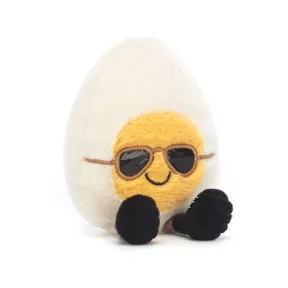 邦尼兔/JellyCat Amuseables Boiled Egg Chic 时髦熟蛋公仔 A6BEC