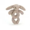 邦尼兔/JellyCat Bashful Bunny Ring Rattle 兔子摇铃-Beige BRR4B