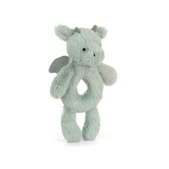 邦尼兔/JellyCat Bashful Dragon Ring Rattle 害羞龙摇铃 BRR4DR
