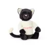 邦尼兔/Jellycat Bashful Black Kitten with Personalised Cream Jumper JUMPCBAS3BKIT