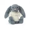 邦尼兔/Jellycat Bashful Dusky Blue Bunny with Personalised Cream Jumper JUMPCBAS3DUSKB