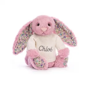 邦尼兔/Jellycat Blossom Tulip Bunny with Personalised Cream Jumper JUMPCBLN3BTP