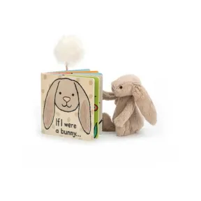邦尼兔/Jellycat If I Were A Bunny Book and Bashful Beige Bunny Small SETBB444BB