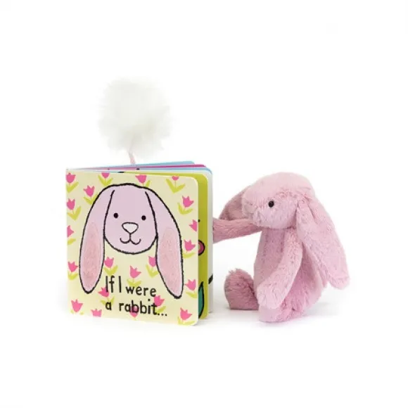 邦尼兔/Jellycat If I Were A Rabbit Book and Bashful Tulip Bunny Small SETBB444R