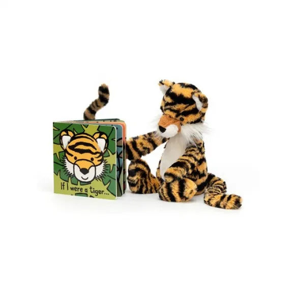 邦尼兔/Jellycat If I Were A Tiger Book and Bashful Tiger Medium SETBB444T