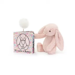 邦尼兔/Jellycat If I Were a Bunny Book and Bashful Blush Bunny Medium SETBB44BLB