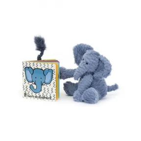 邦尼兔/Jellycat If I Were An Elephant Board Book and Fuddlewuddle Elephant Medium SETBB4ELUS3