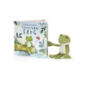 邦尼兔/Jellycat A Fantastic Day for Finnegan Frog Book and Finnegan Frog SETBK4FIN