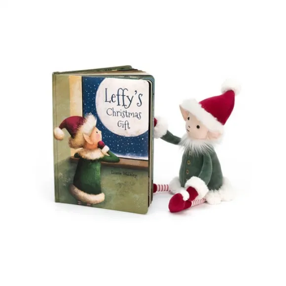 邦尼兔/Jellycat Leffy&#039;s Christmas Gift Book and Leffy Elf Medium SETBK4LEF