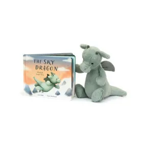 邦尼兔/Jellycat The Sky Dragon Book and Bashful Dragon Medium SETBK4TSD
