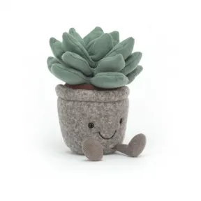 邦尼兔/JellyCat Silly Succulent Azulita 淘气多肉石莲花公仔 SS6AZ